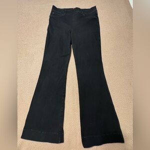 SPANX Black Flare & Wide Leg  Jeans Jeggings Size Large